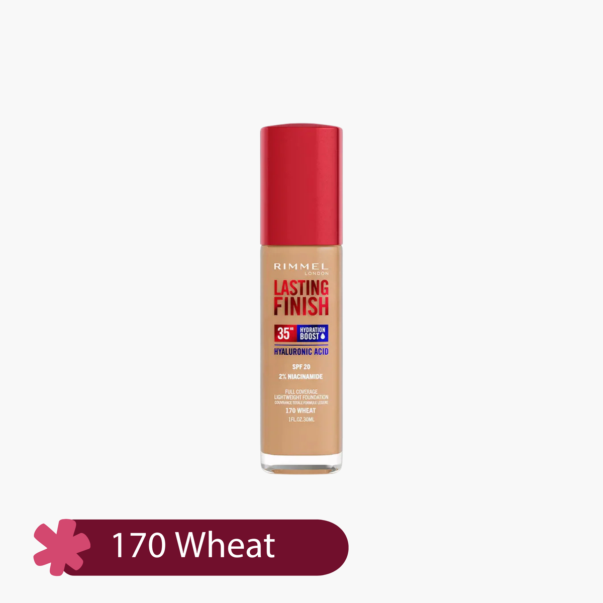 Rimmel Lasting Finish 35HR Full Coverage Lightweight Foundation SPF 20 30ml