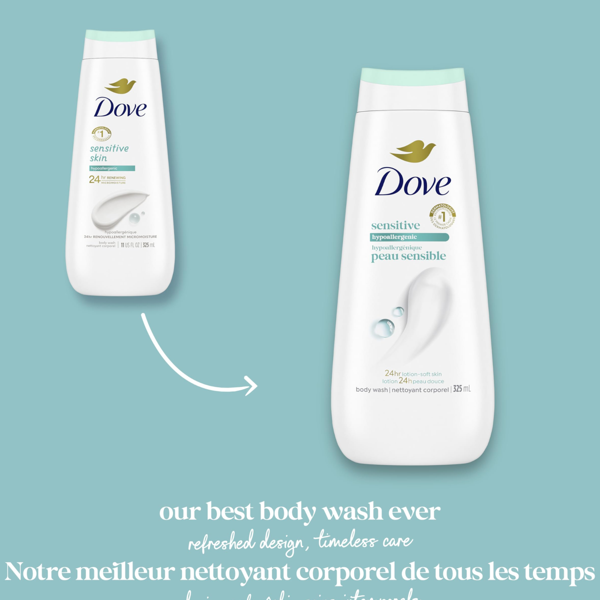 Dove Sensitive Skin Hypoallergenic Body Wash