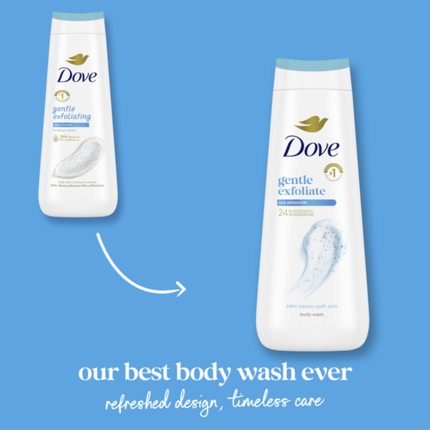 Dove Gentle Exfoliate Sea Mineral Body Wash