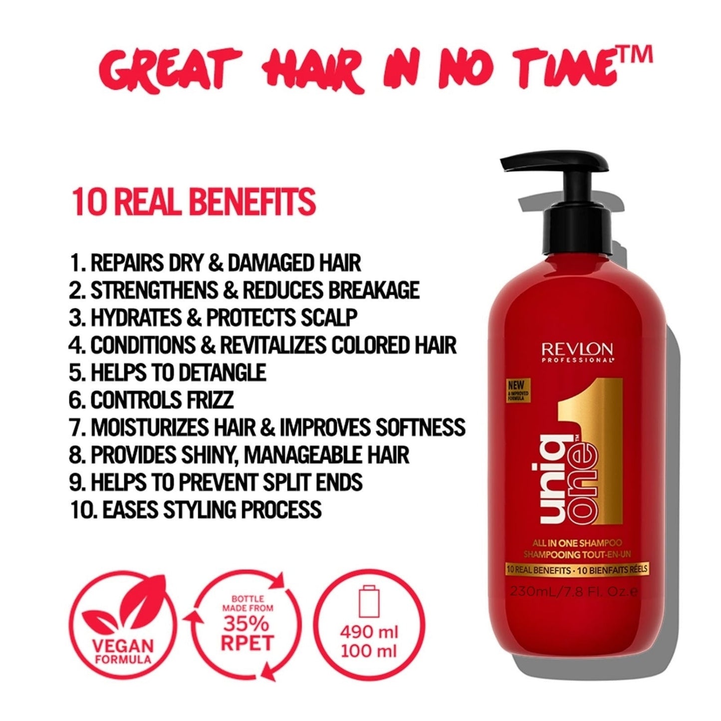 Revlon Professional UniqONE All-in-One Shampoo Classic Fragrance
