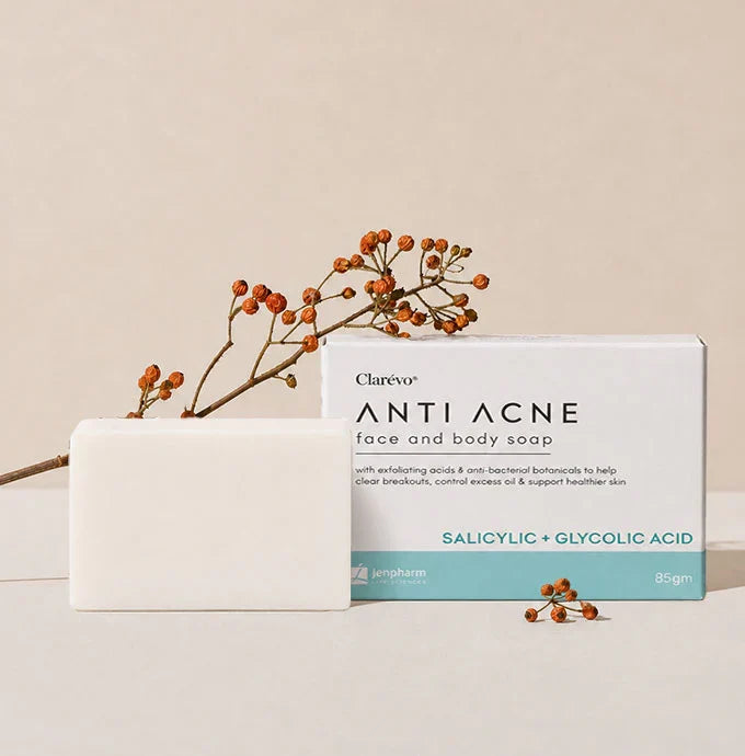 Jenpharm Clarevo Anti-Acne Face & Body Soap