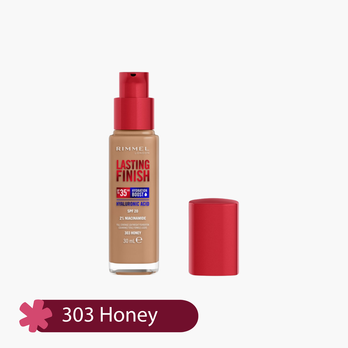Rimmel Lasting Finish 35HR Full Coverage Lightweight Foundation SPF 20 30ml