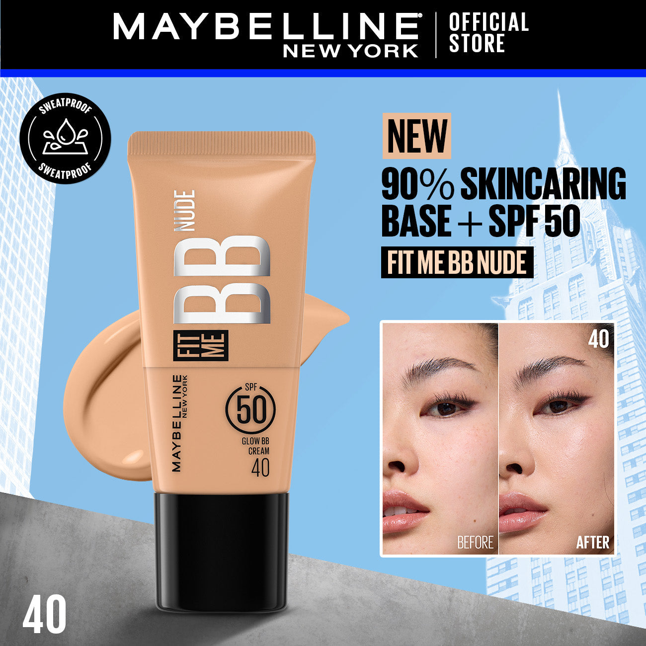 Maybelline Fit Me BB Nude Glow Cream 30ml