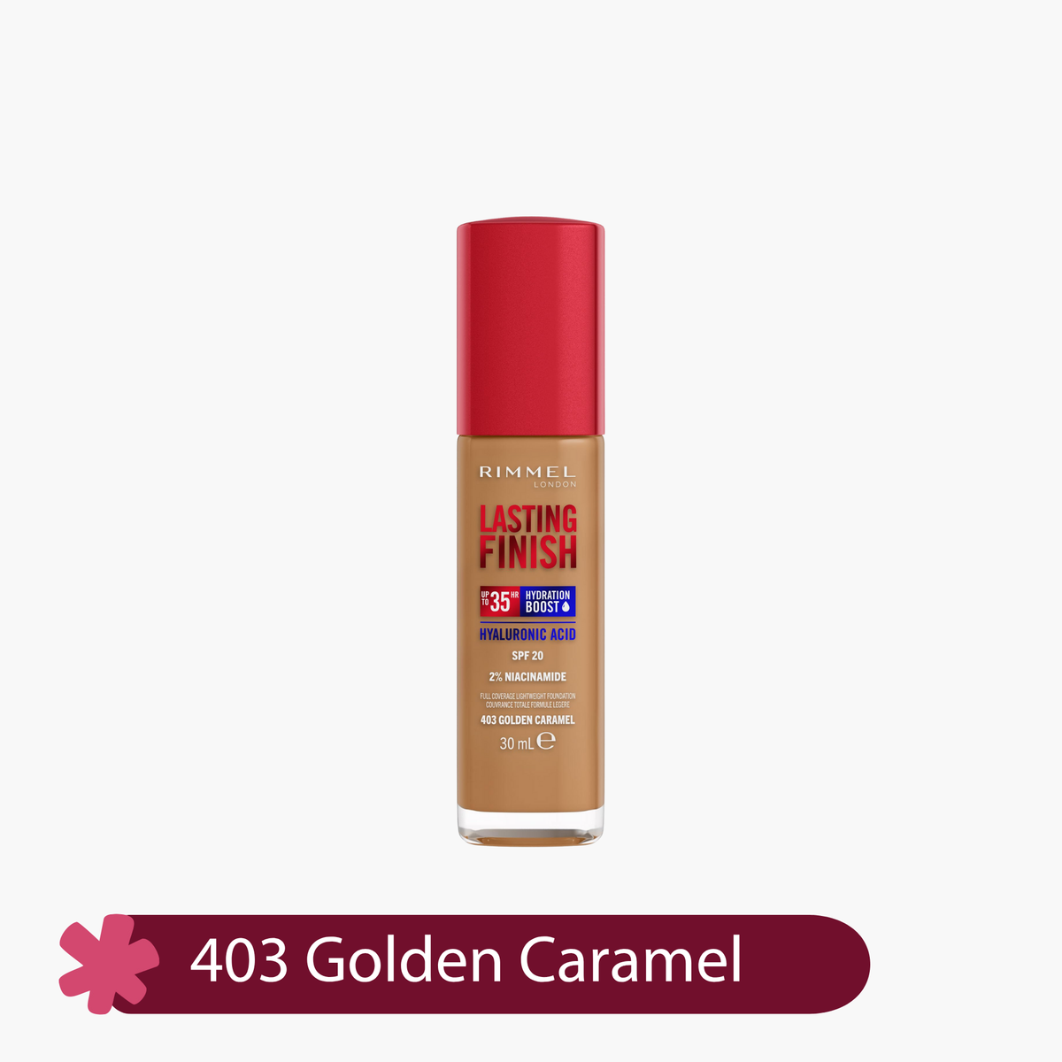 Rimmel Lasting Finish 35HR Full Coverage Lightweight Foundation SPF 20 30ml
