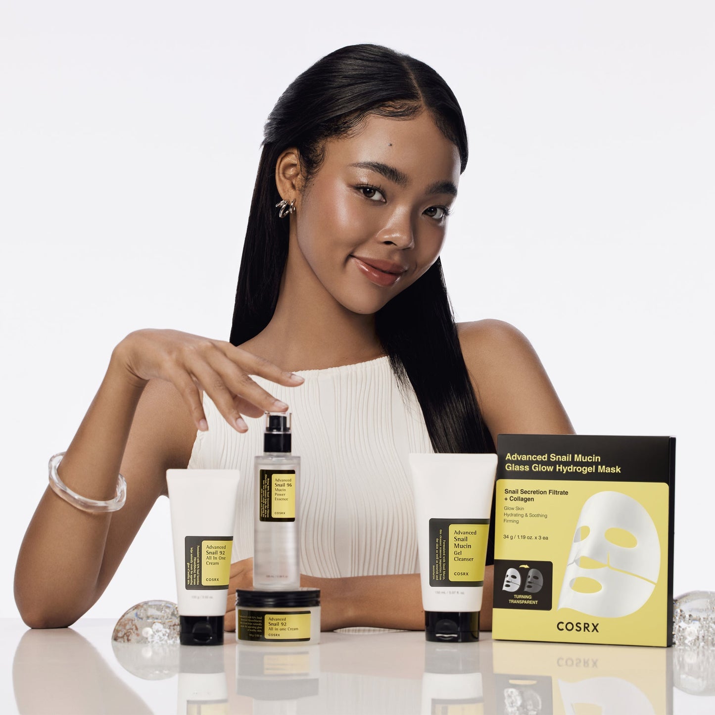 COSRX Advanced Snail Glass Glow Hydrogel Mask Box