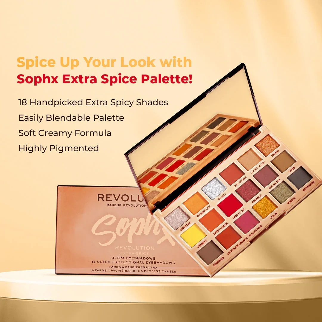 Revolution X Soph Extra Spice Eyeshadow Palette 14.4gm