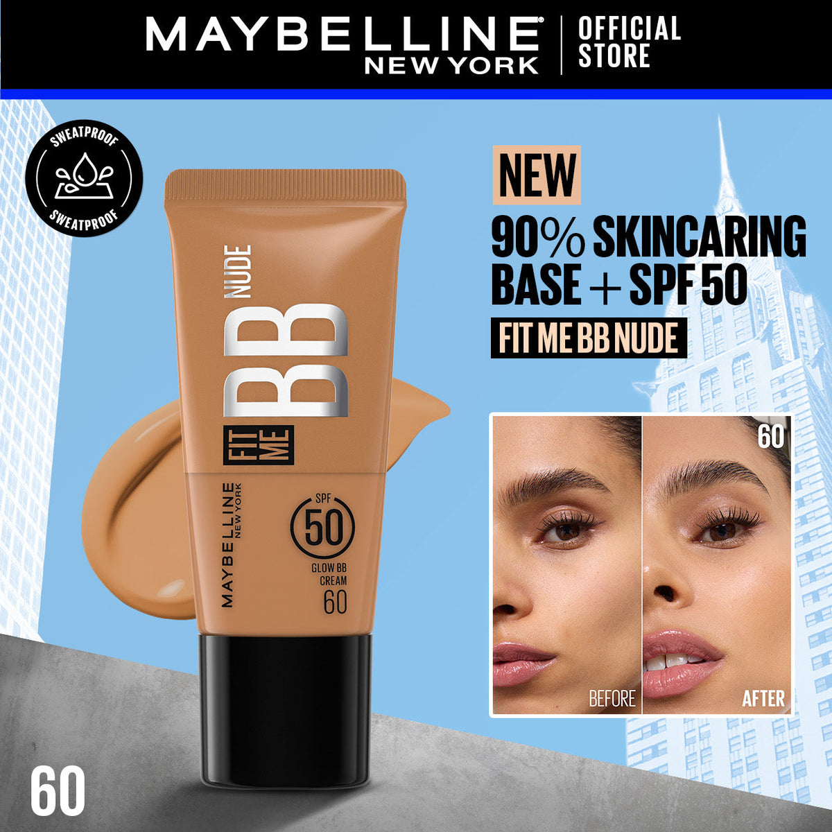 Maybelline Fit Me BB Nude Glow Cream 30ml