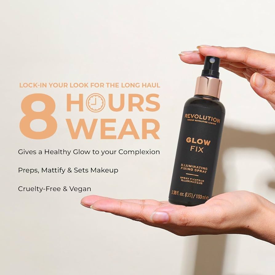 Revolution Glow Fix Illuminating Fixing Spray 100ml