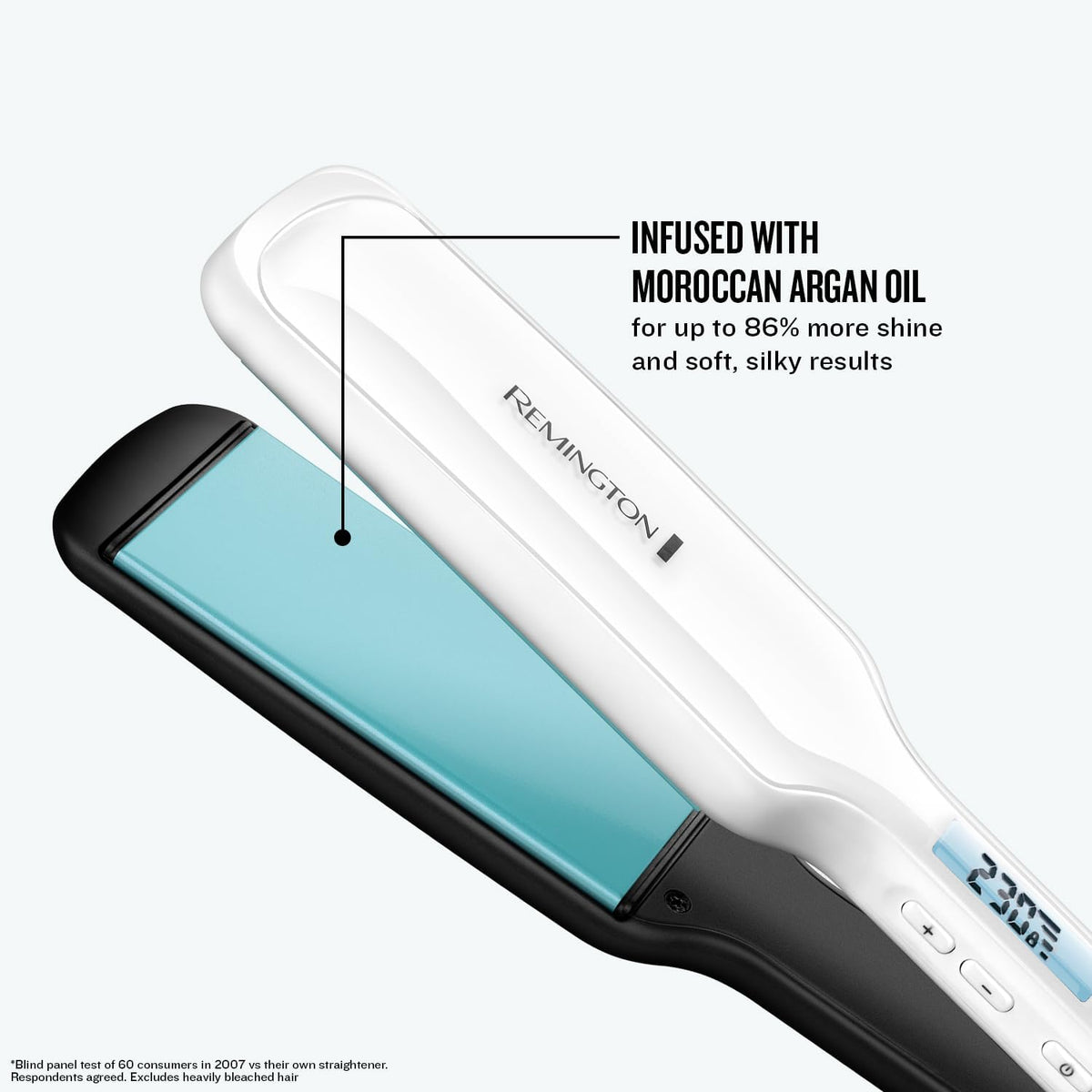 Remington Hair Straightener Shine Therapy Wide Plate S8550