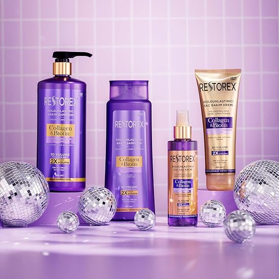 Restorex Collagen & Biotin Volumizing Care Shampoo For All Hair Types 500ml
