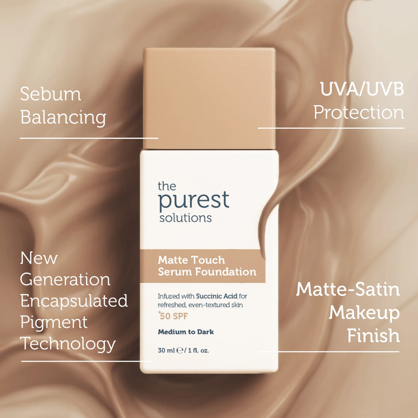 The Purest Solutions Matte Touch Serum Foundation SPF50++ 30ml