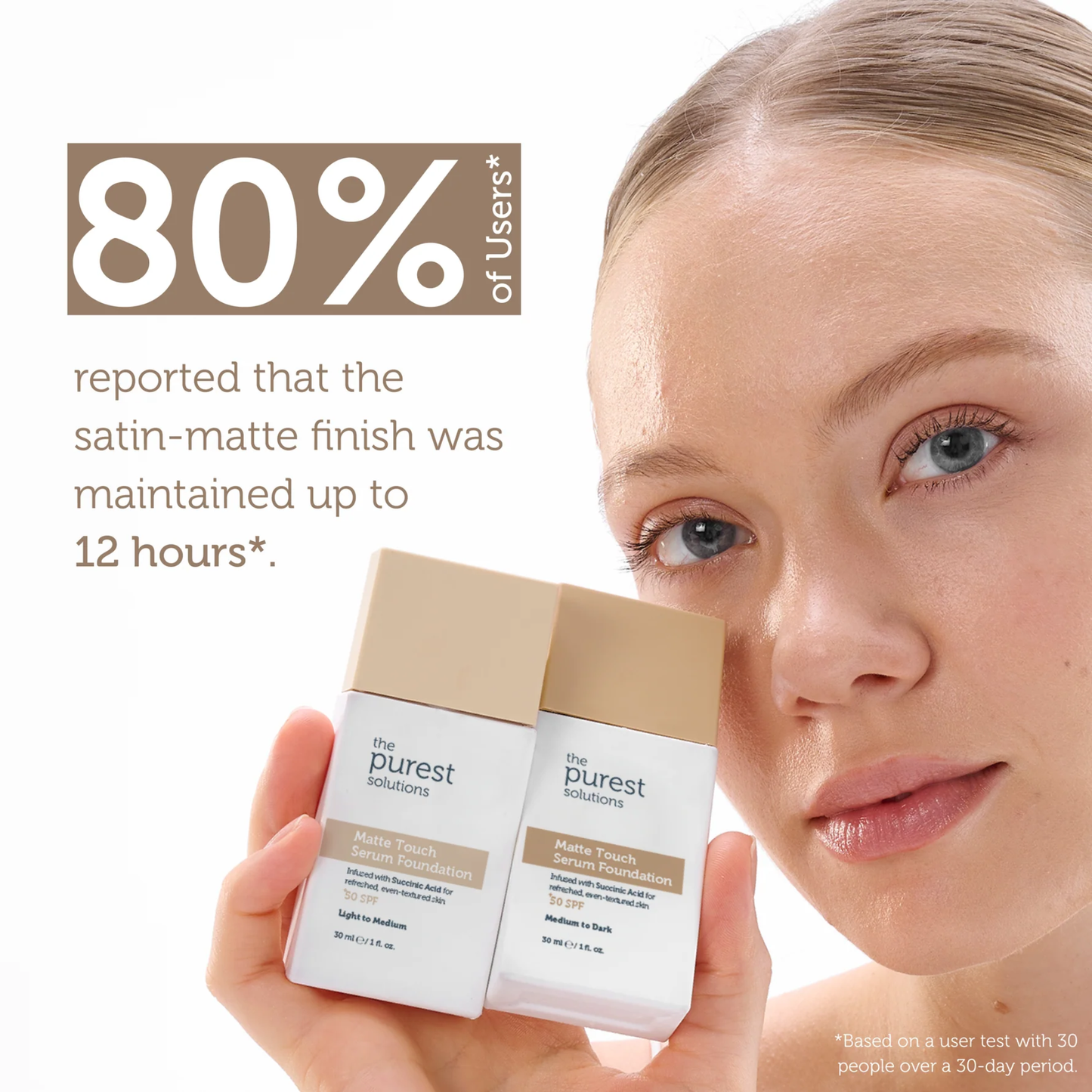 The Purest Solutions Matte Touch Serum Foundation SPF50++ 30ml