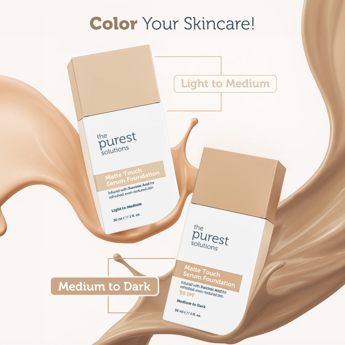 The Purest Solutions Matte Touch Serum Foundation SPF50++ 30ml