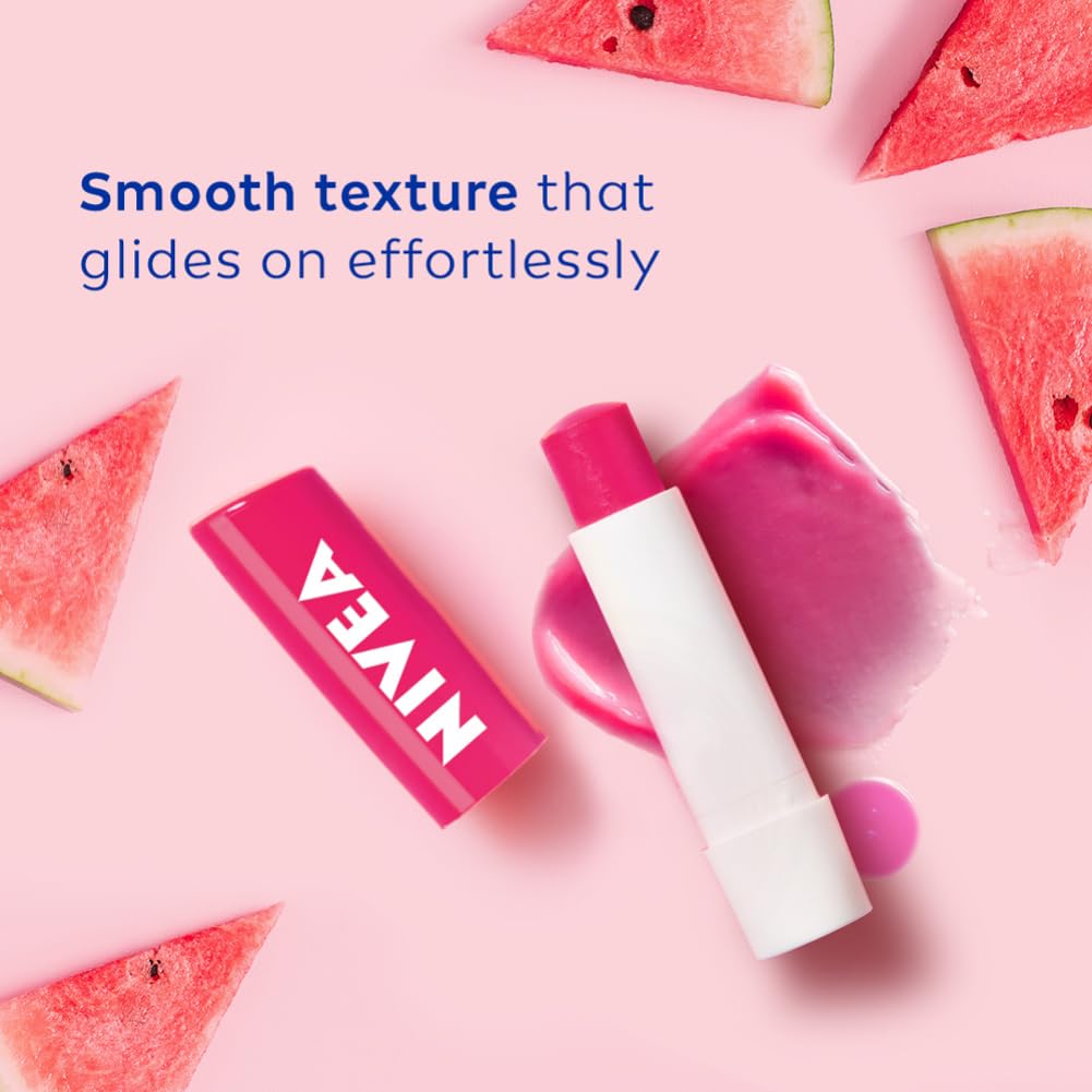 Nivea 24H Moisture Lip Balm Water Melon Shine 4.8gm