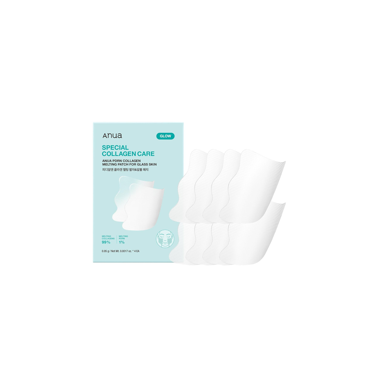 Anua Salmon DNA PDRN Collagen Melting Patch for Glass Skin