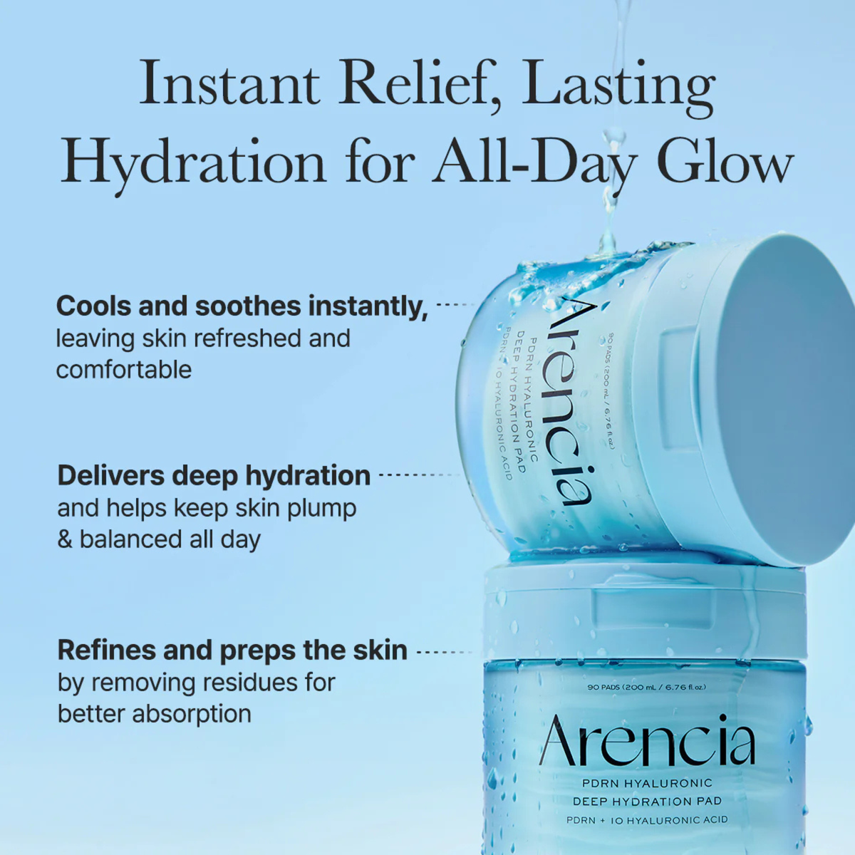 Arencia PDRN + Hyaluronic Deep Hydration Pads