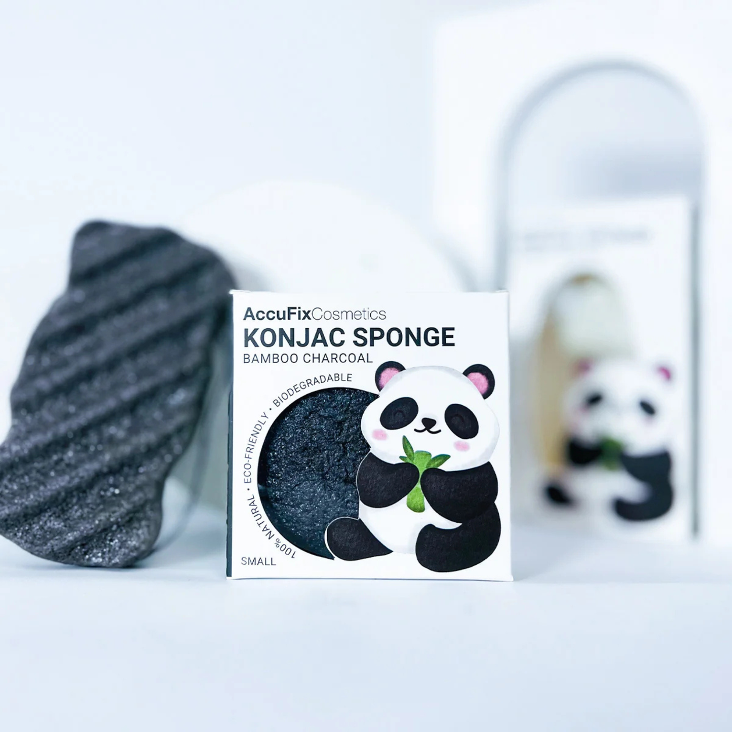 AccuFix Cosmetics Bamboo Charcoal Konjac Sponge