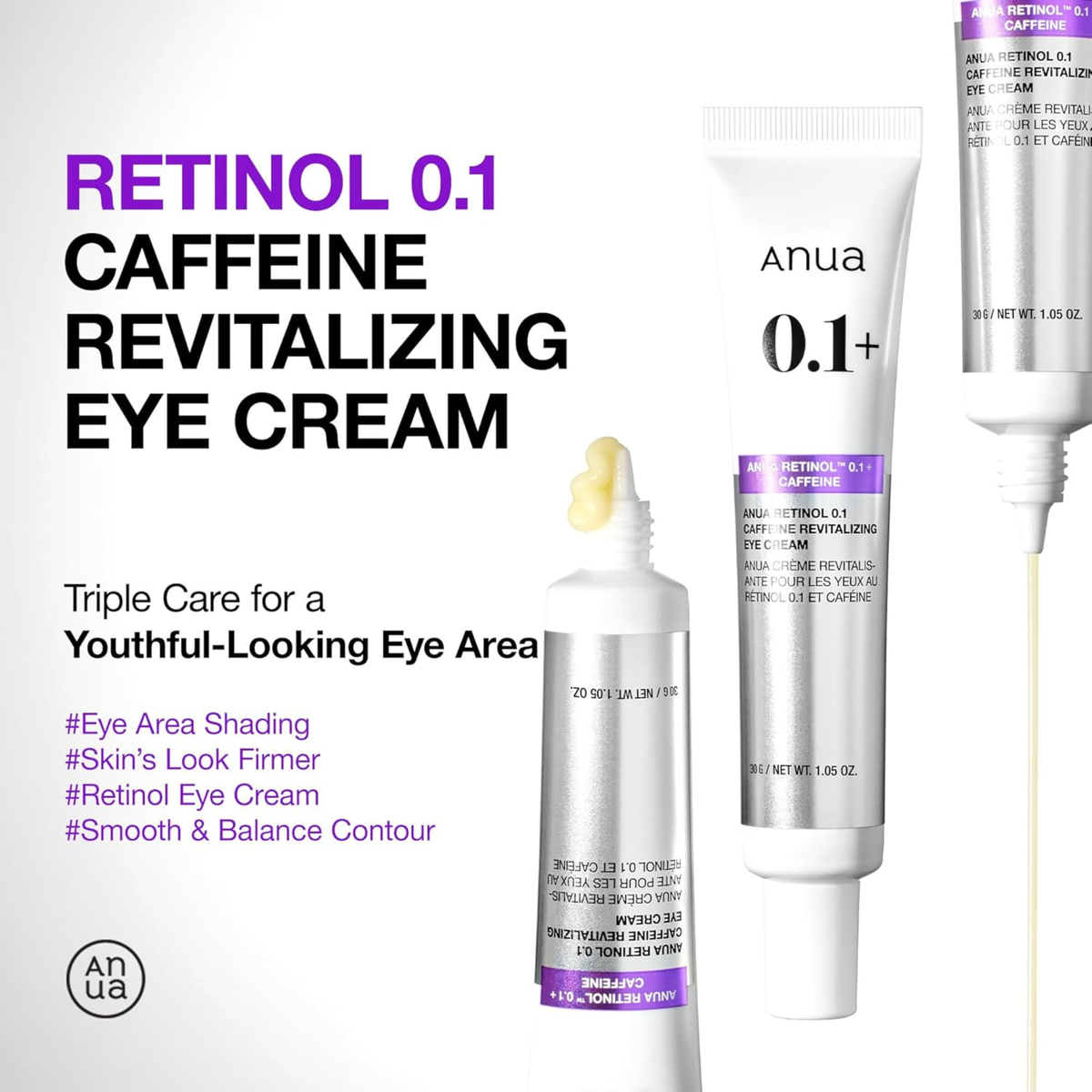 Anua Retinol 0.1+ Caffeine Revitalizing Eye Cream