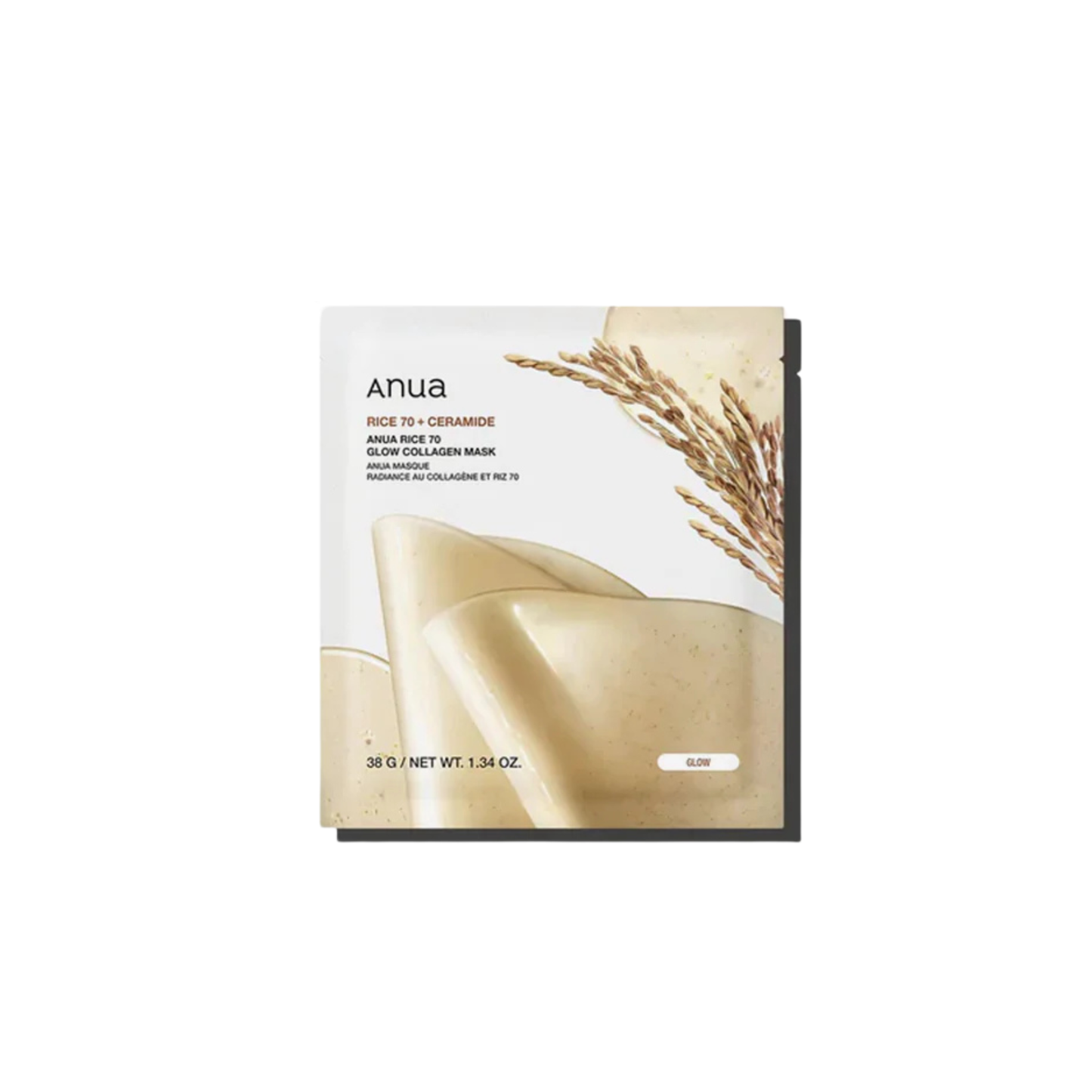 Anua Rice 70 Glow Collagen Mask