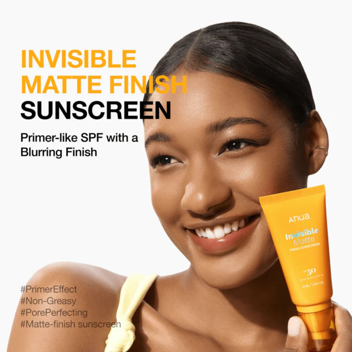 Anua Invisible Matte Finish Sunscreen SPF50 PA+++