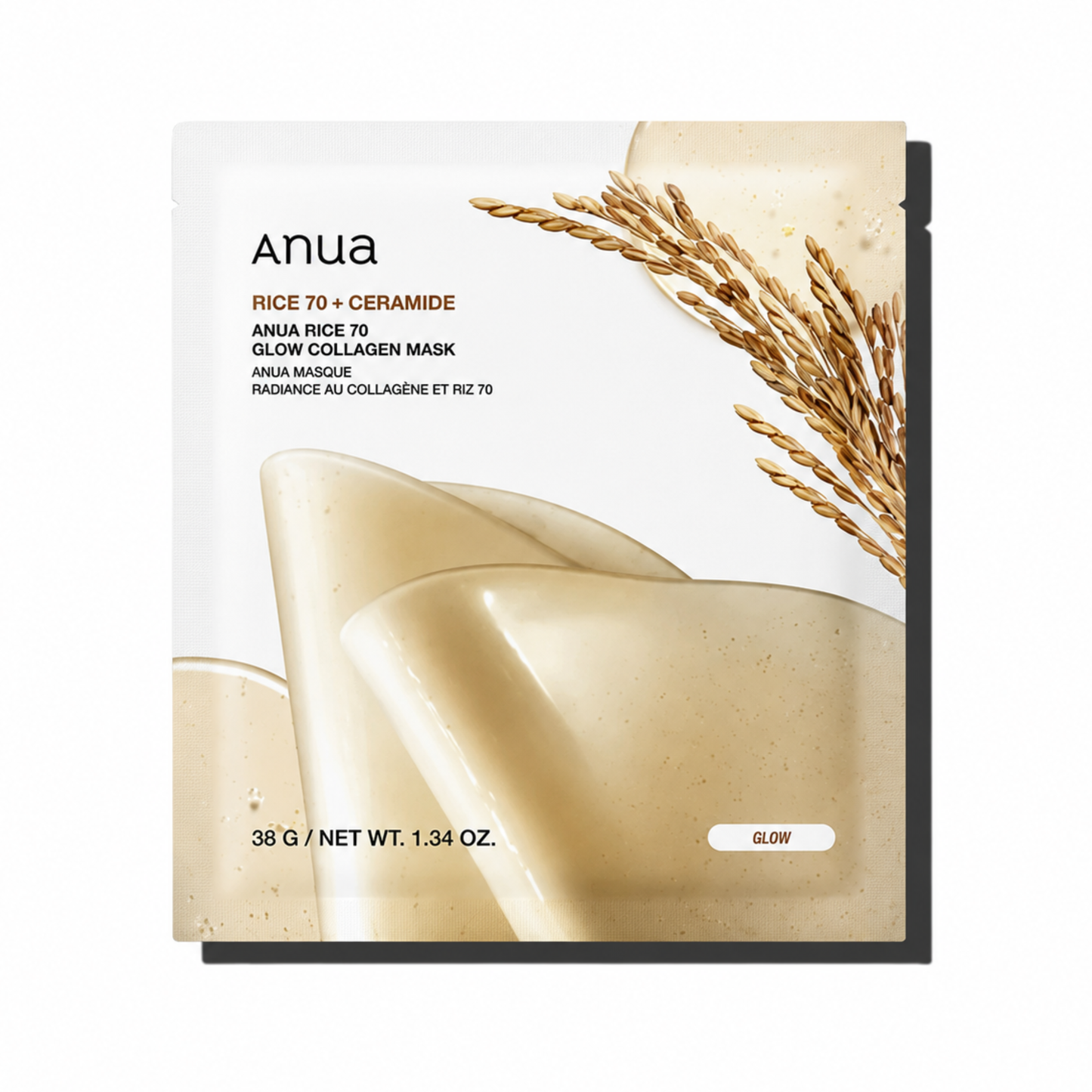 Anua Rice 70 Glow Collagen Mask