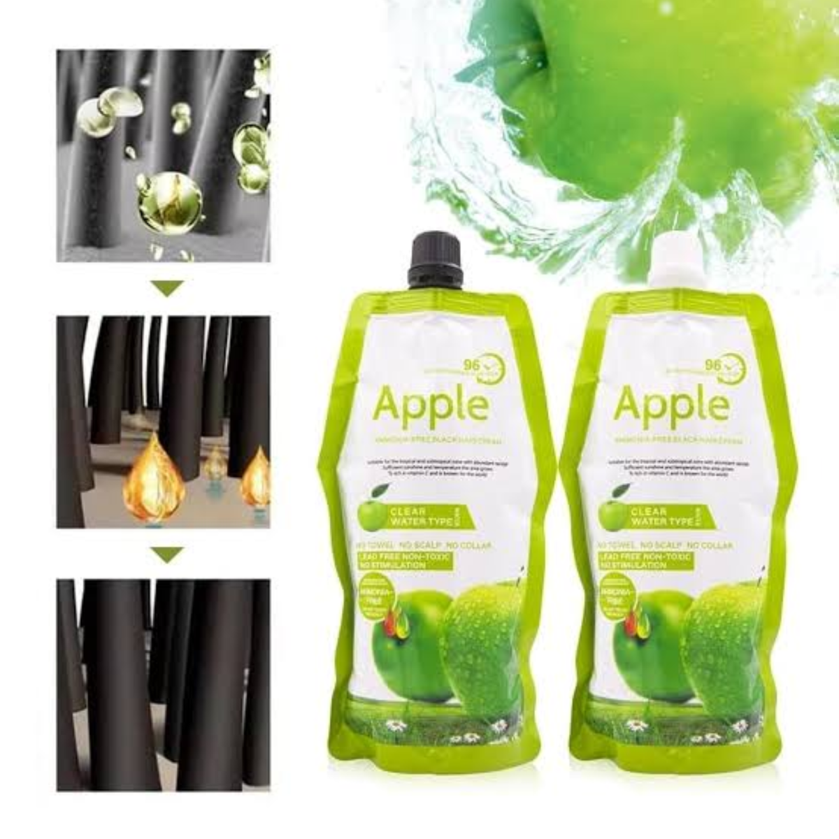 Apple Ammonia Free Black Hair Cream