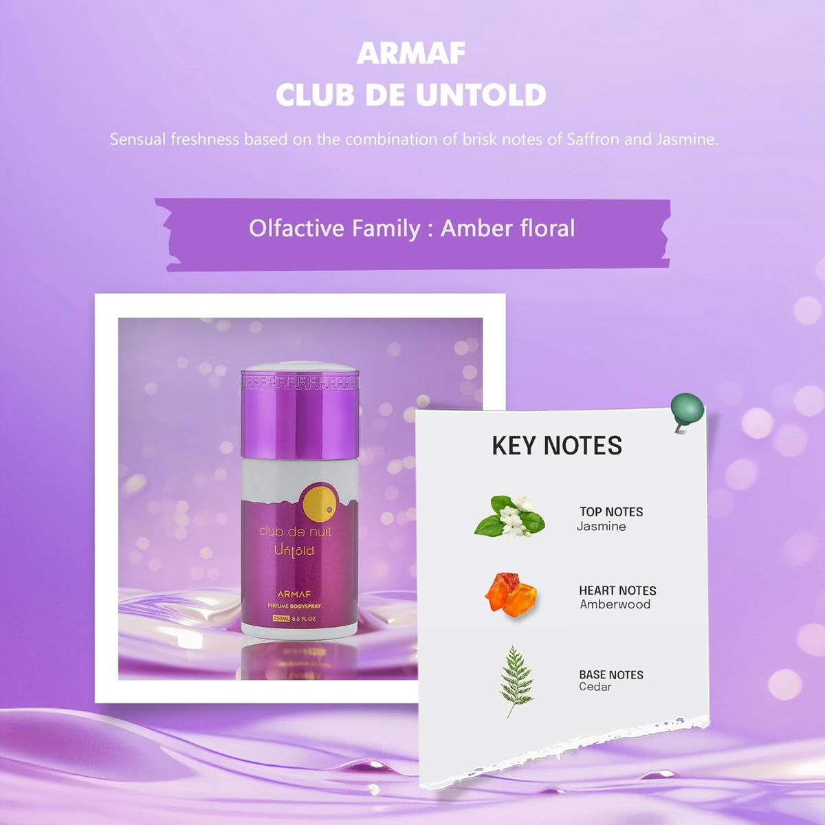 Armaf Club De Nuit Untold Perfume Body Spray Unisex