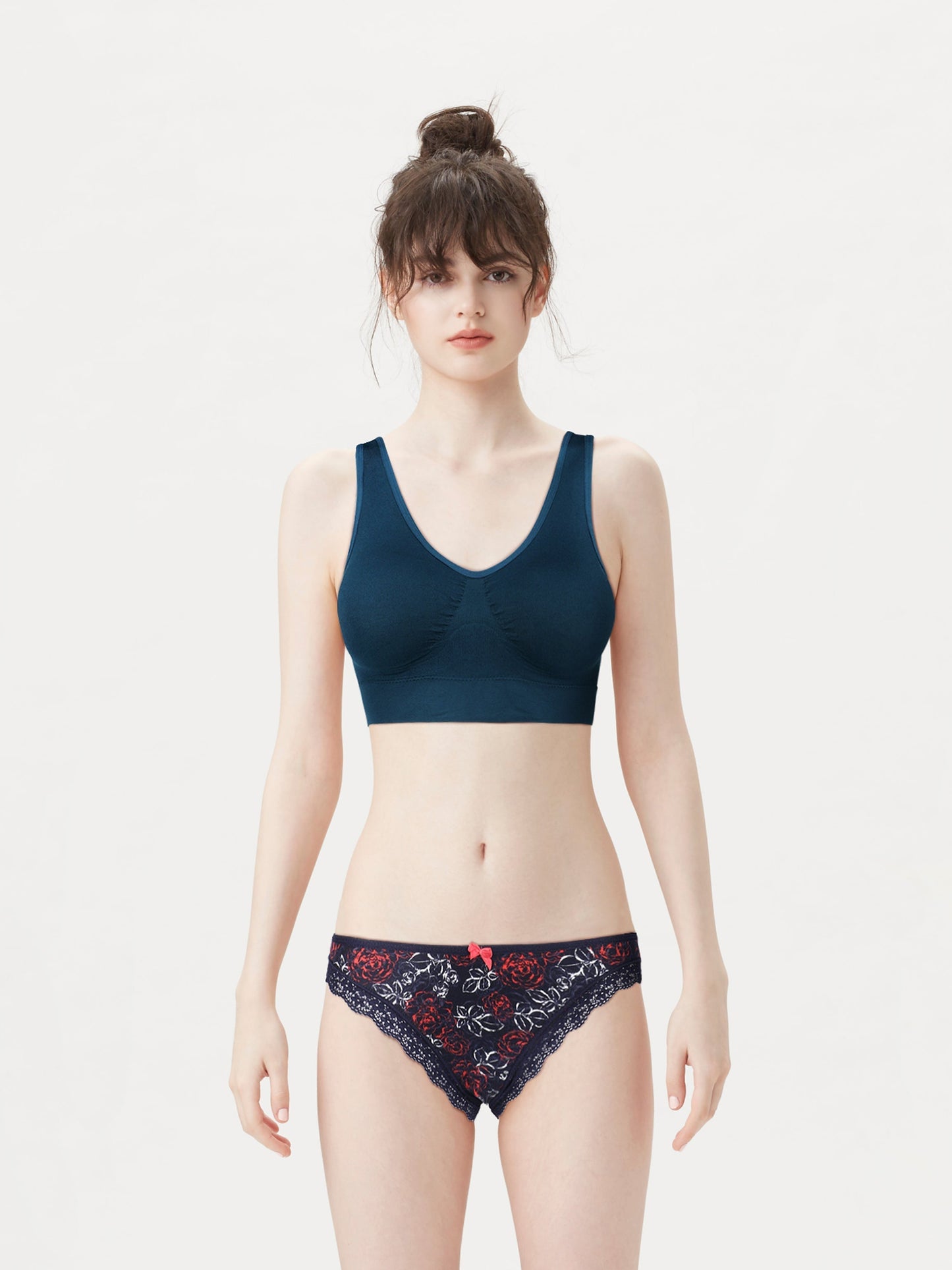 BLS Big Girl Non Wired And Padded Navy Blue