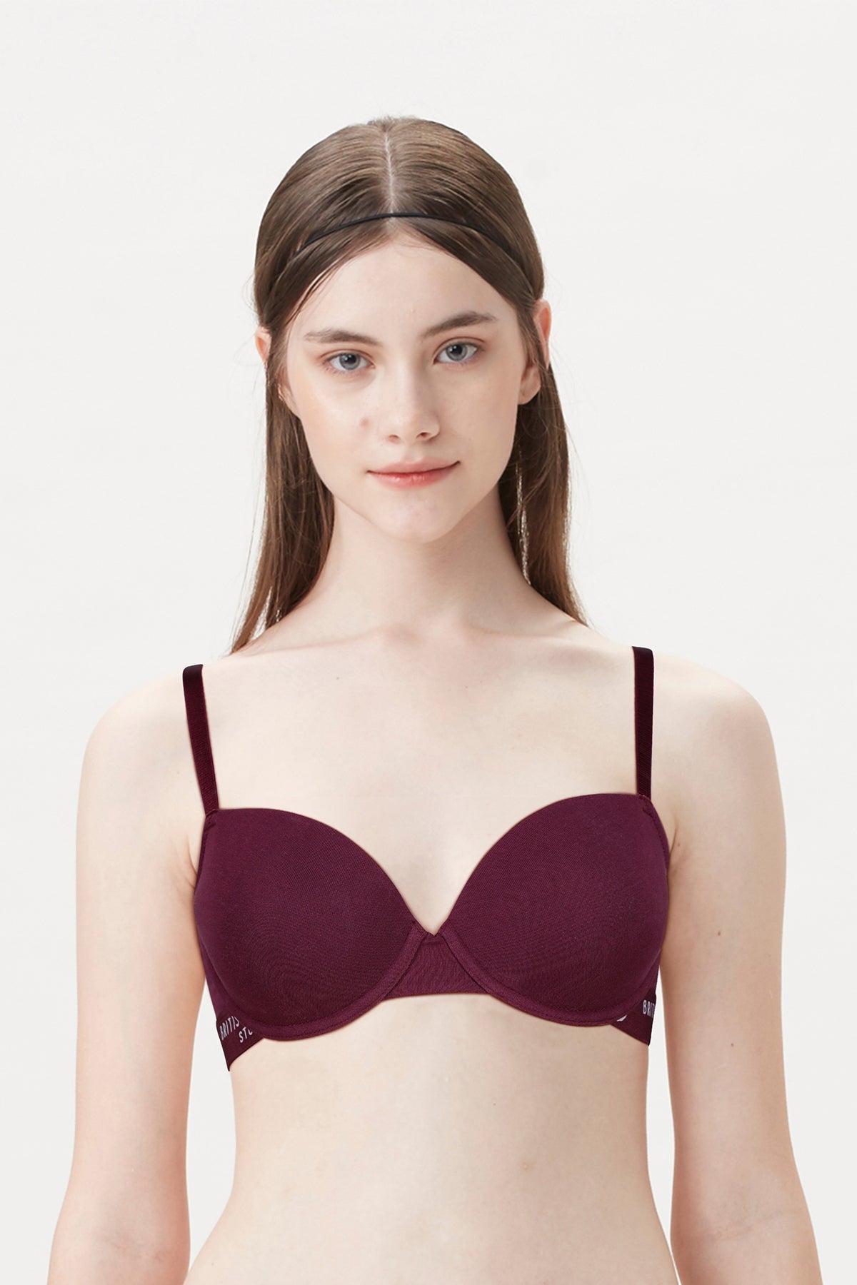 BLS Cheree Wired And Padded Cotton Bra Berry