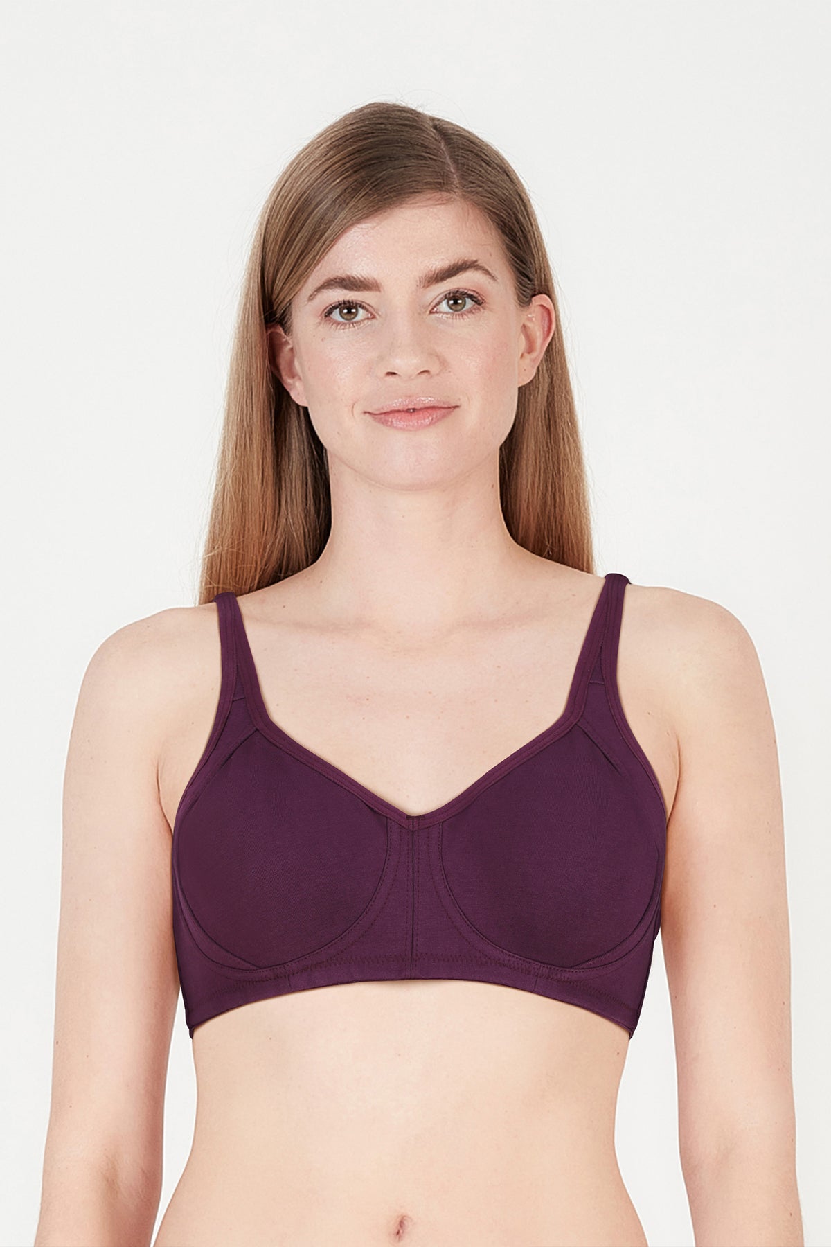 BLS Calantha Non Wired And Non Padded Cotton Bra Purple