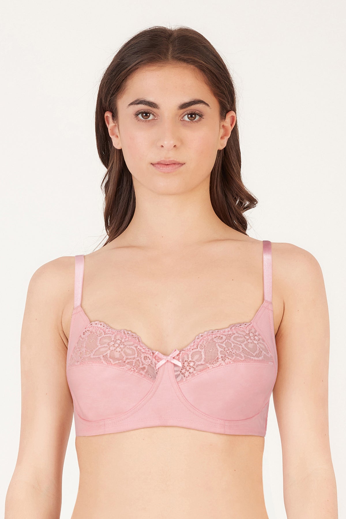 BLS Cansu Non Wired And Non Padded Cotton Bra Cosmo Pink