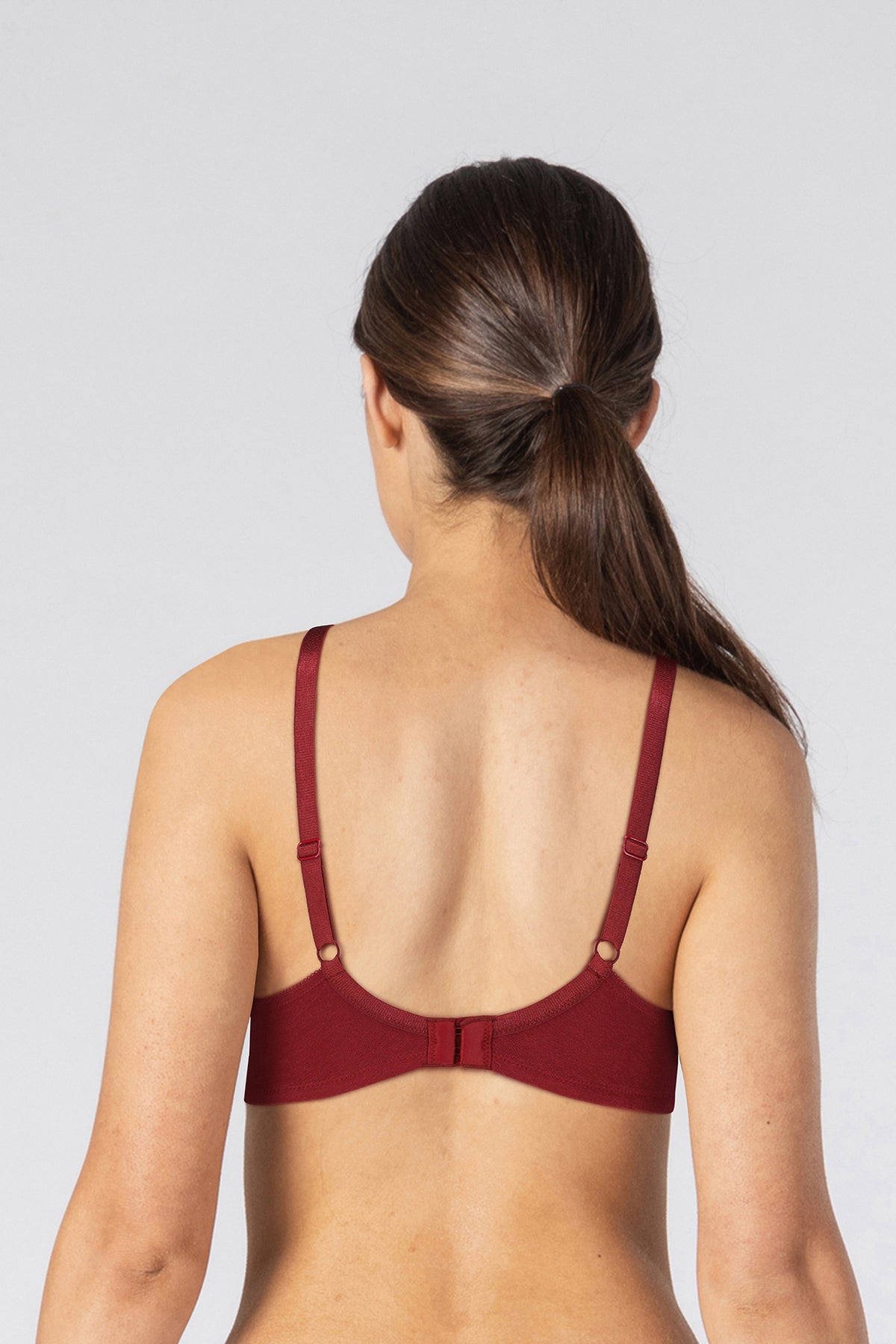 BLS Caprina Non Wired And Non Padded Cotton Bra Burgundy