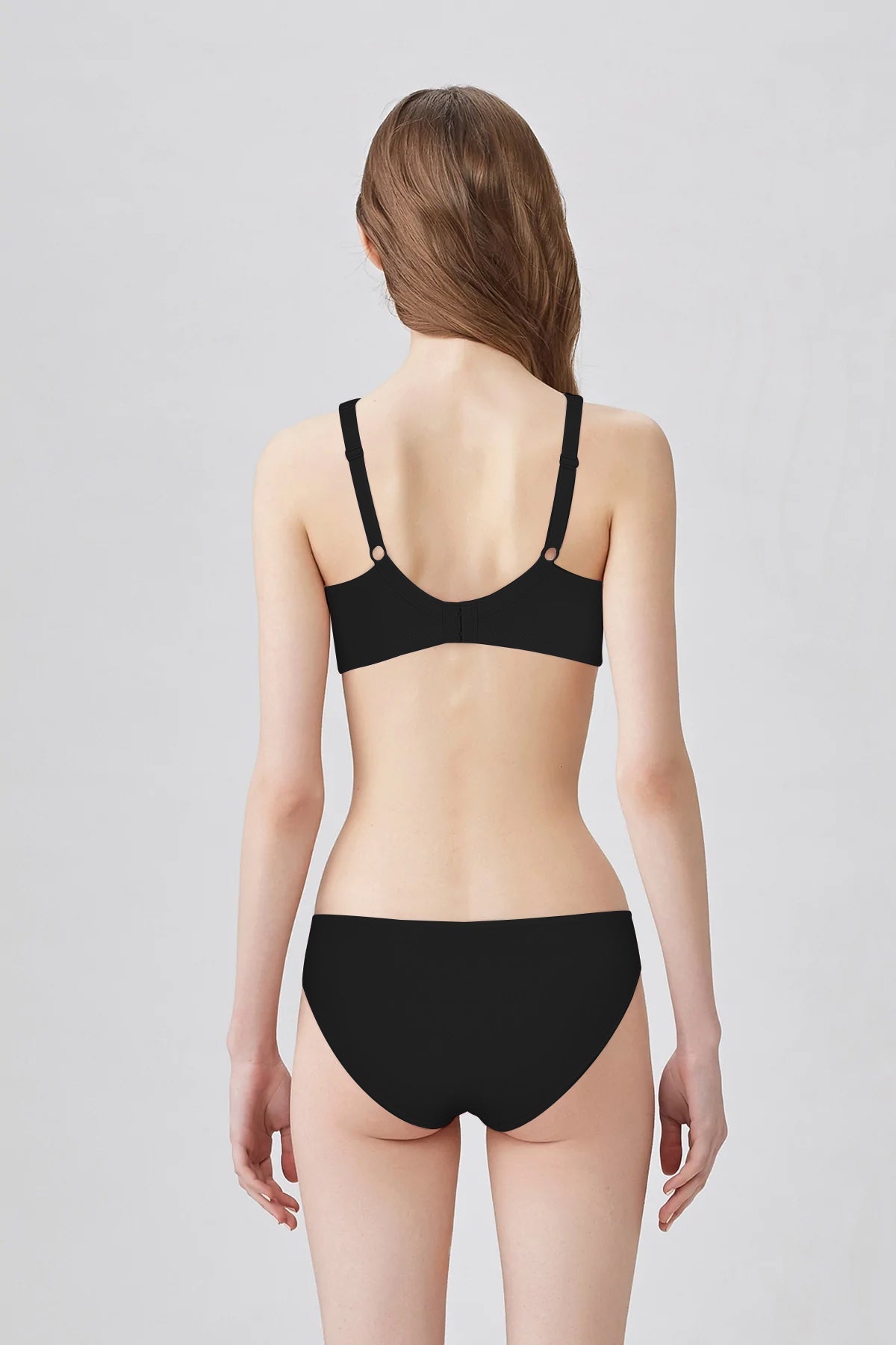 BLS Cece Non Wired And Non Padded Cotton Bra Black