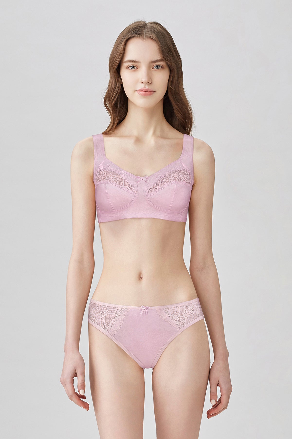BLS Cece Non Wired And Non Padded Cotton Bra Pink
