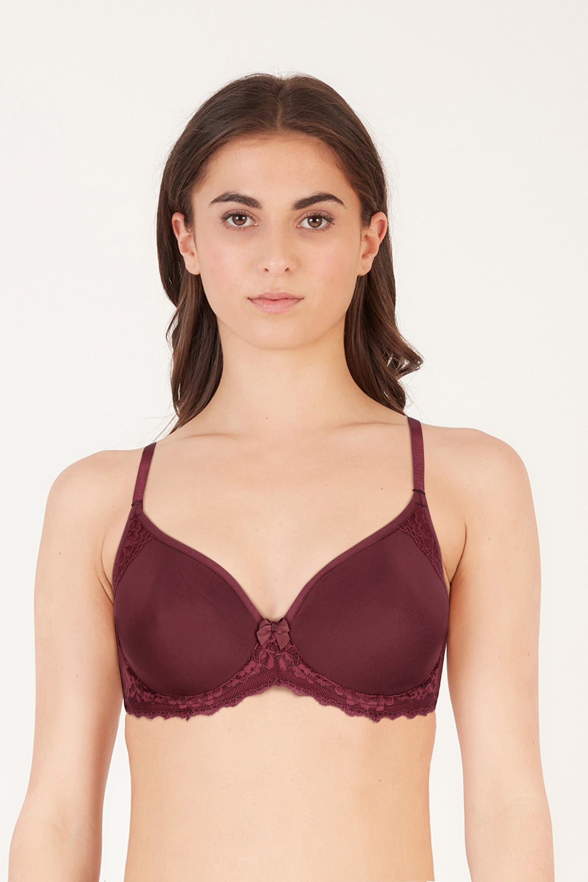 BLS Celine Wired And Light Padded Bra Burgundy