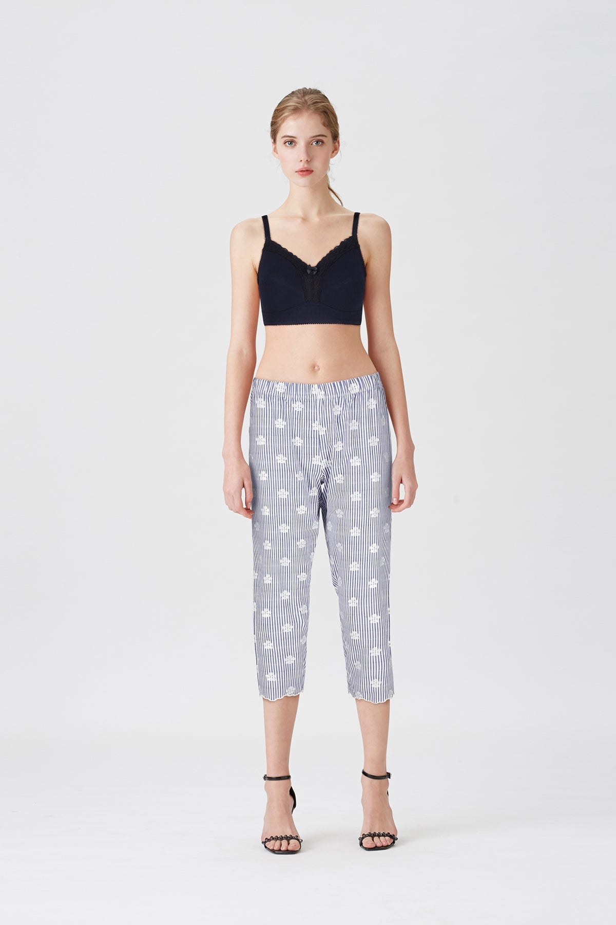 BLS Colette Non Wired And Non Padded Cotton Bra Navy Blue