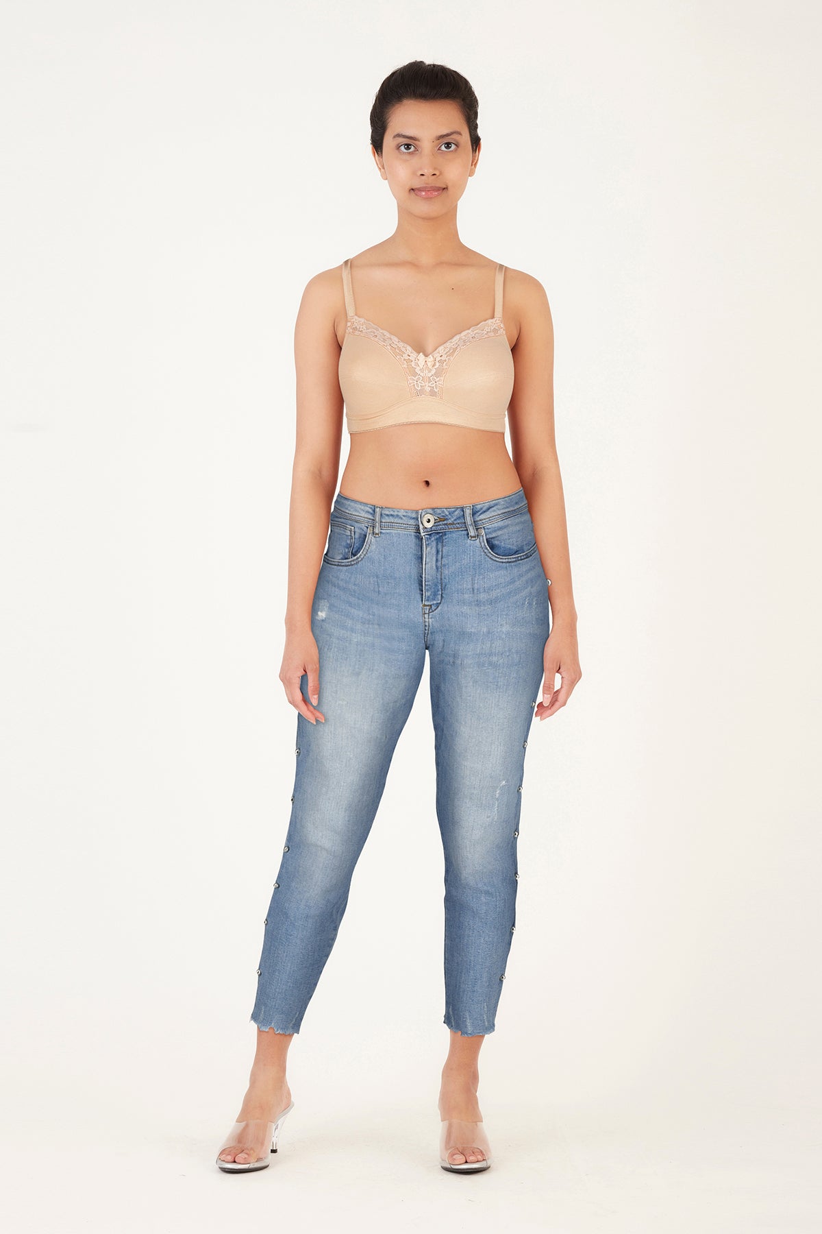 BLS Colette Non Wired And Non Padded Cotton Bra Skin