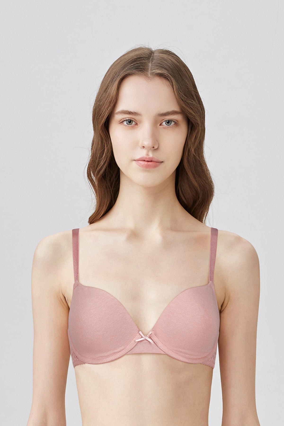 BLS Paza Wired And Padded Cotton Bra Soft Pink