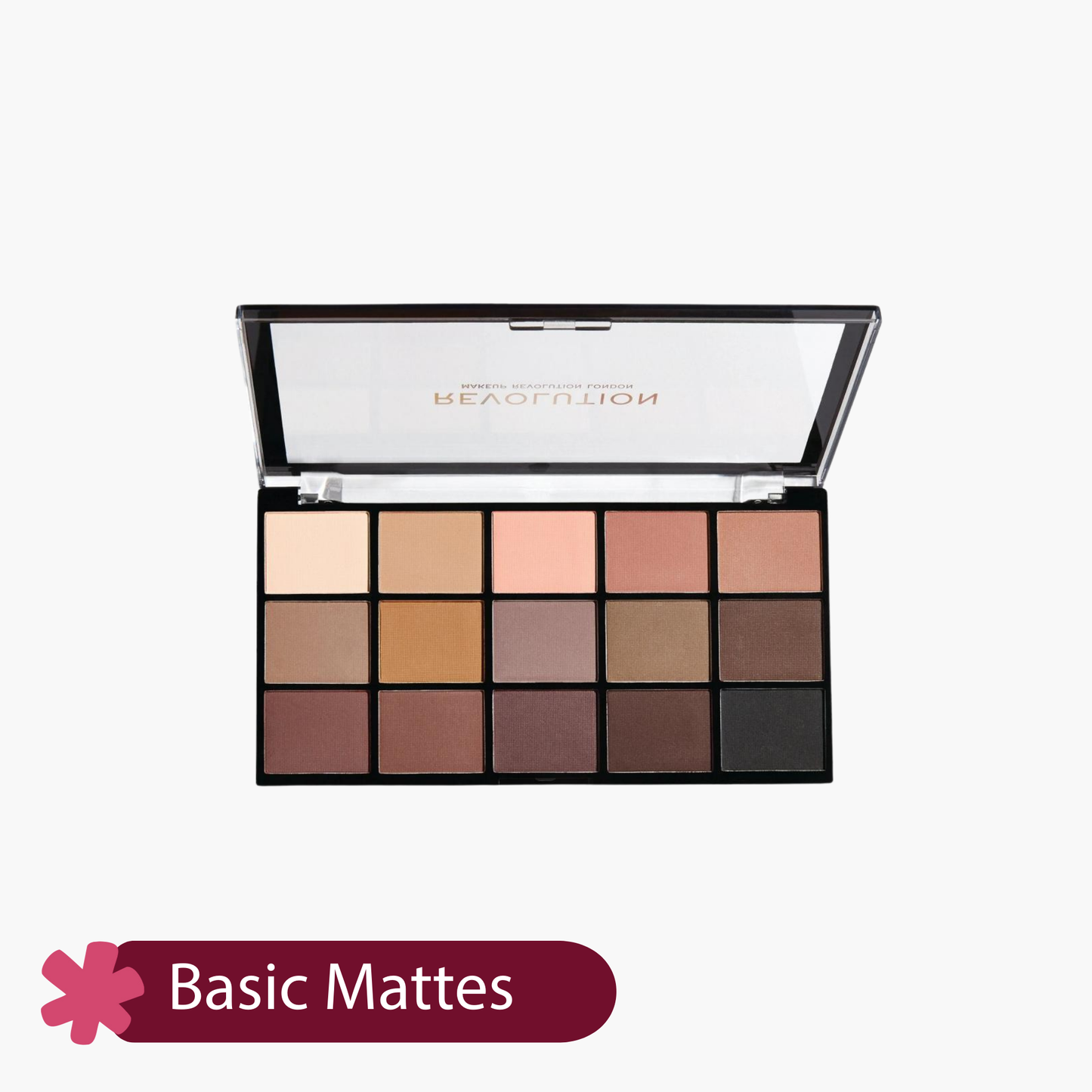 Revolution Reloaded Eyeshadow Palette Basic Mattes 16.5gm