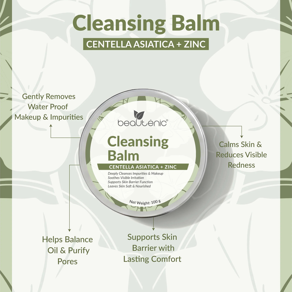 Beautenic Centella Asiatica + Zinc Cleansing Balm