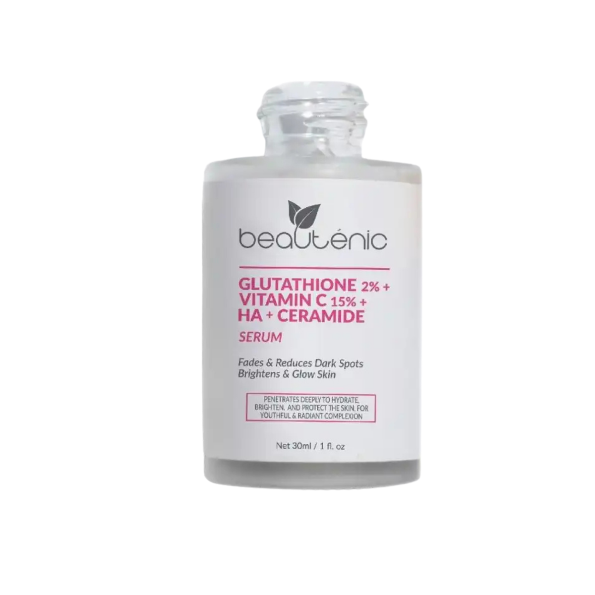 Beautenic Glutathione 2% + Vitamin C 15% + HA + Ceramide Serum