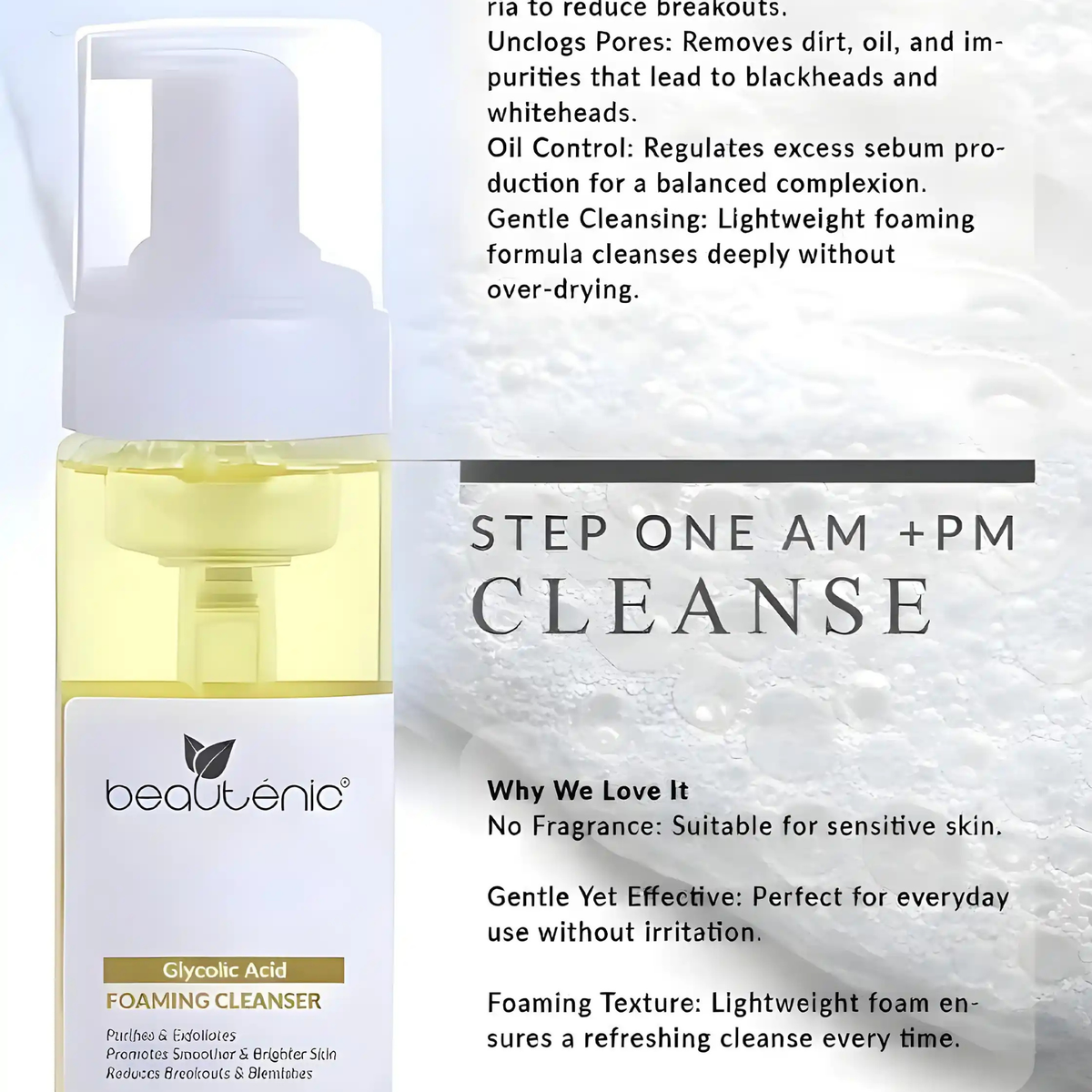 Beautenic Glycolic Acid Foaming Facewash