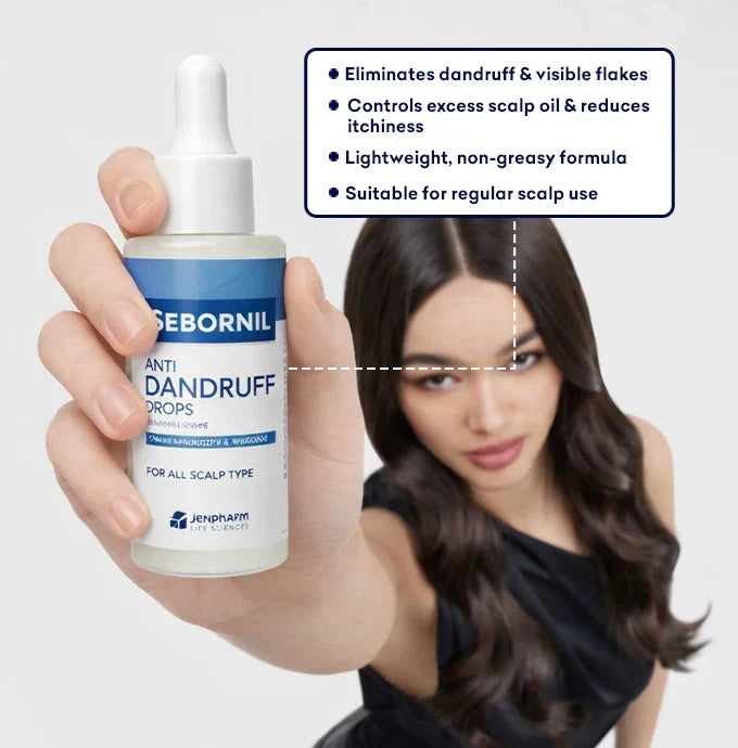 Jenpharm Sebornil Anti-Dandruff Drops For All Scalp Type 50ml