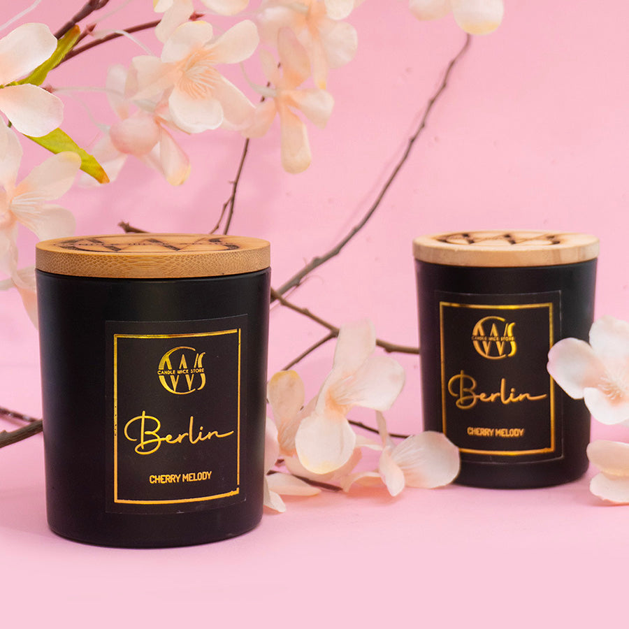 Candle Wick Store Berlin Candle with Cherry Melody Scent