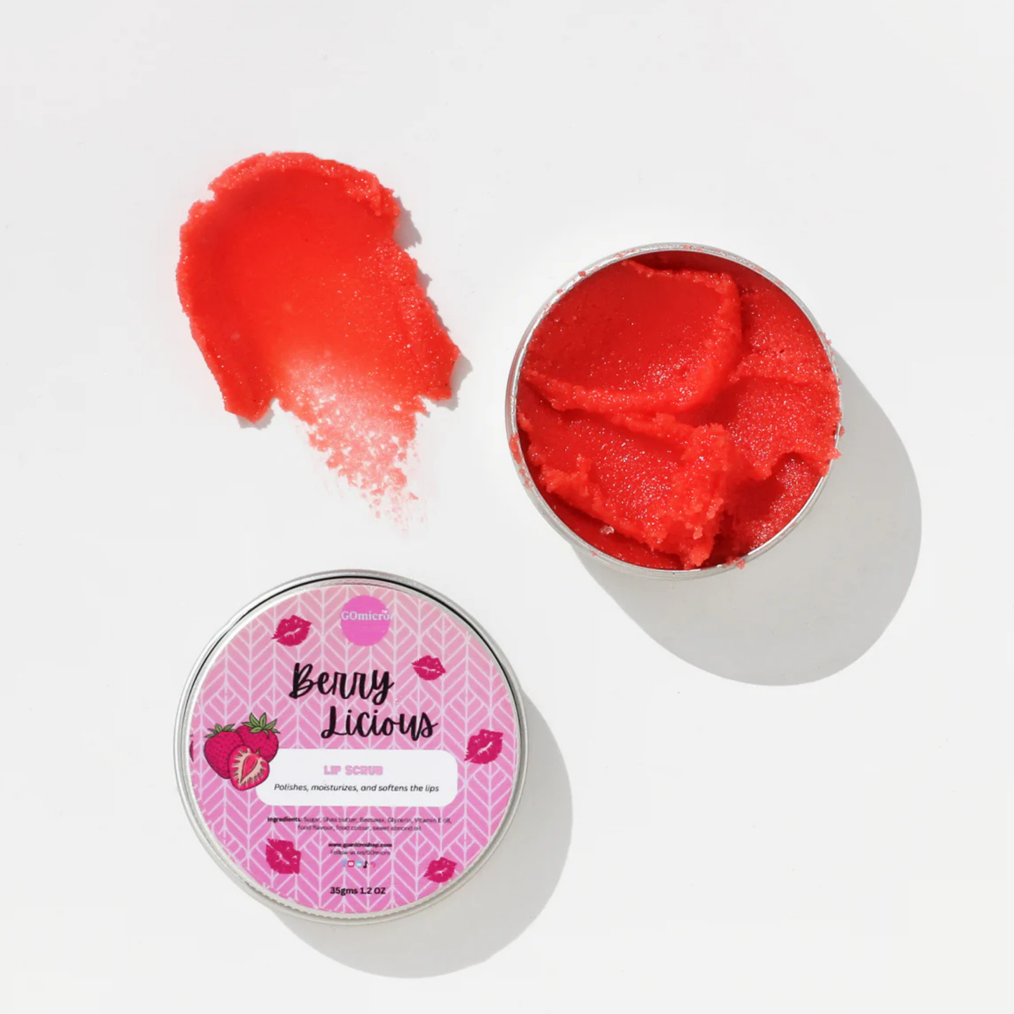 GOmicro Berry Licious Lip Scrub