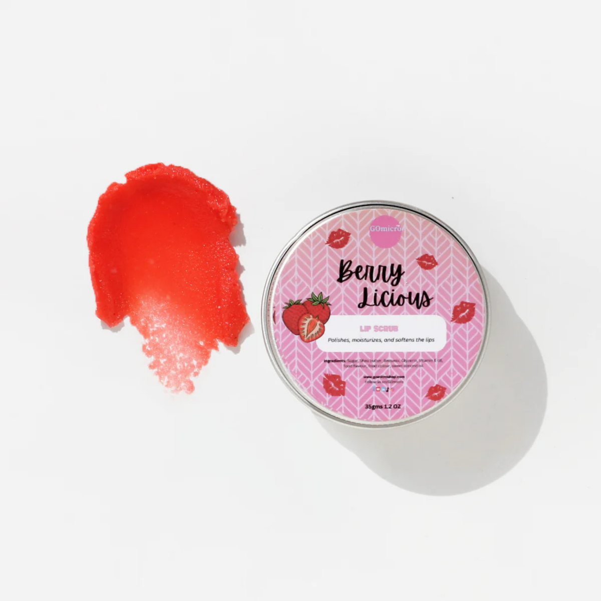 GOmicro Berry Licious Lip Scrub