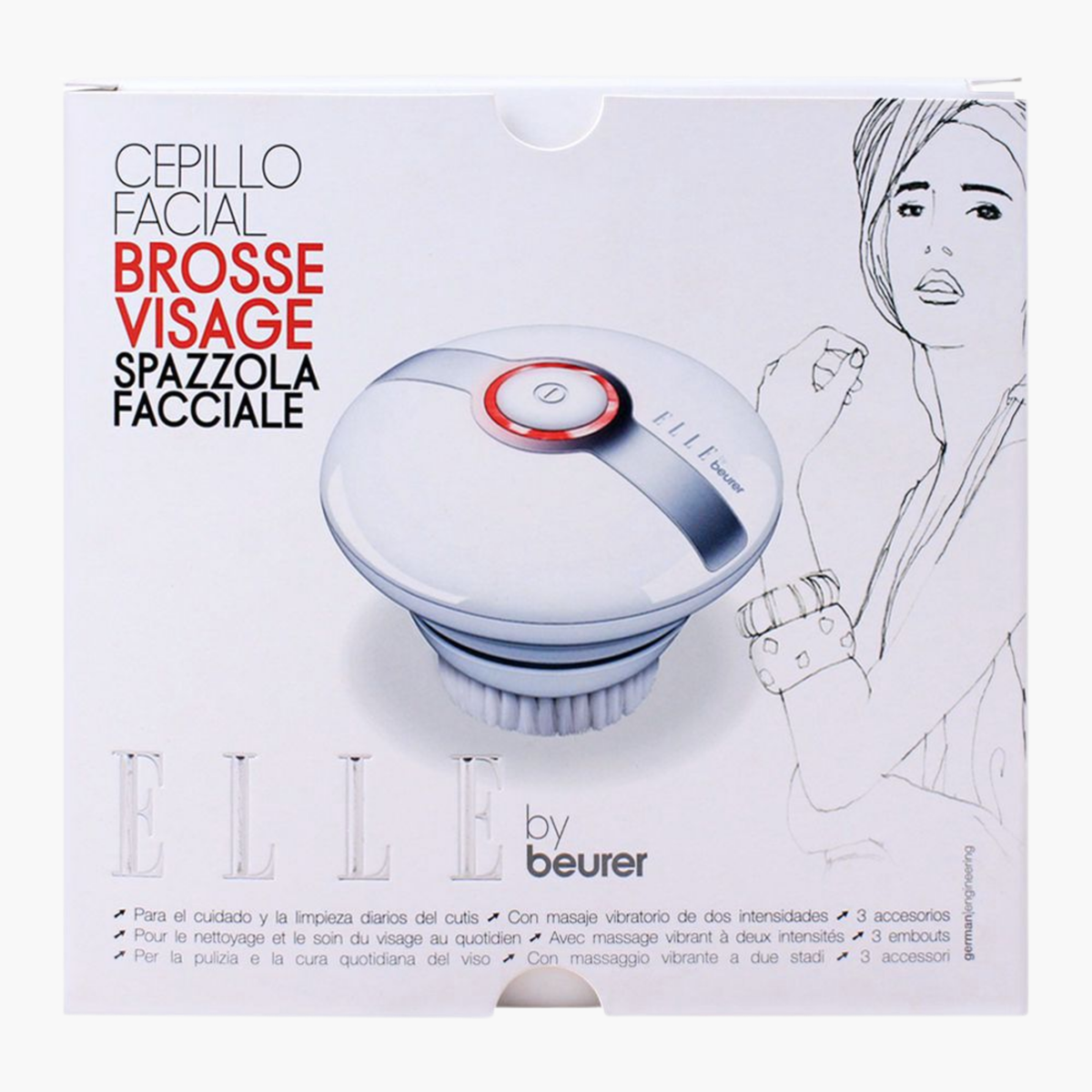 Beurer Elle Pureo Sonic Facial Cleansing Brush FCE-60