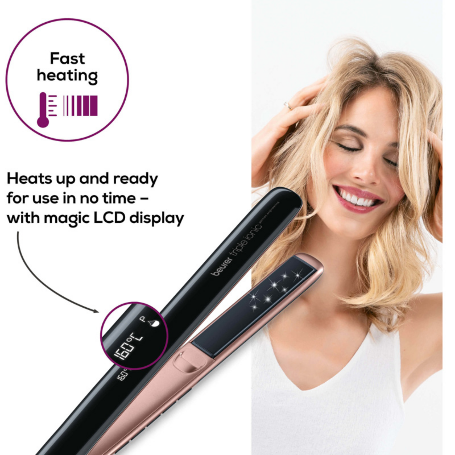 Beurer Style Pro Hair Straightener HS-80