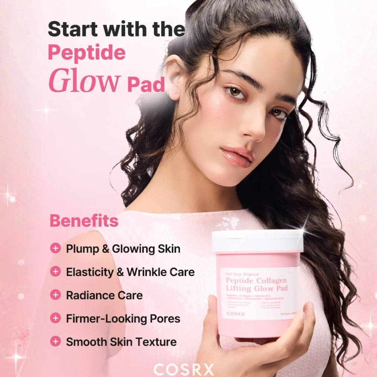 COSRX One Step Original Peptide Collagen Lifting Glow Pad