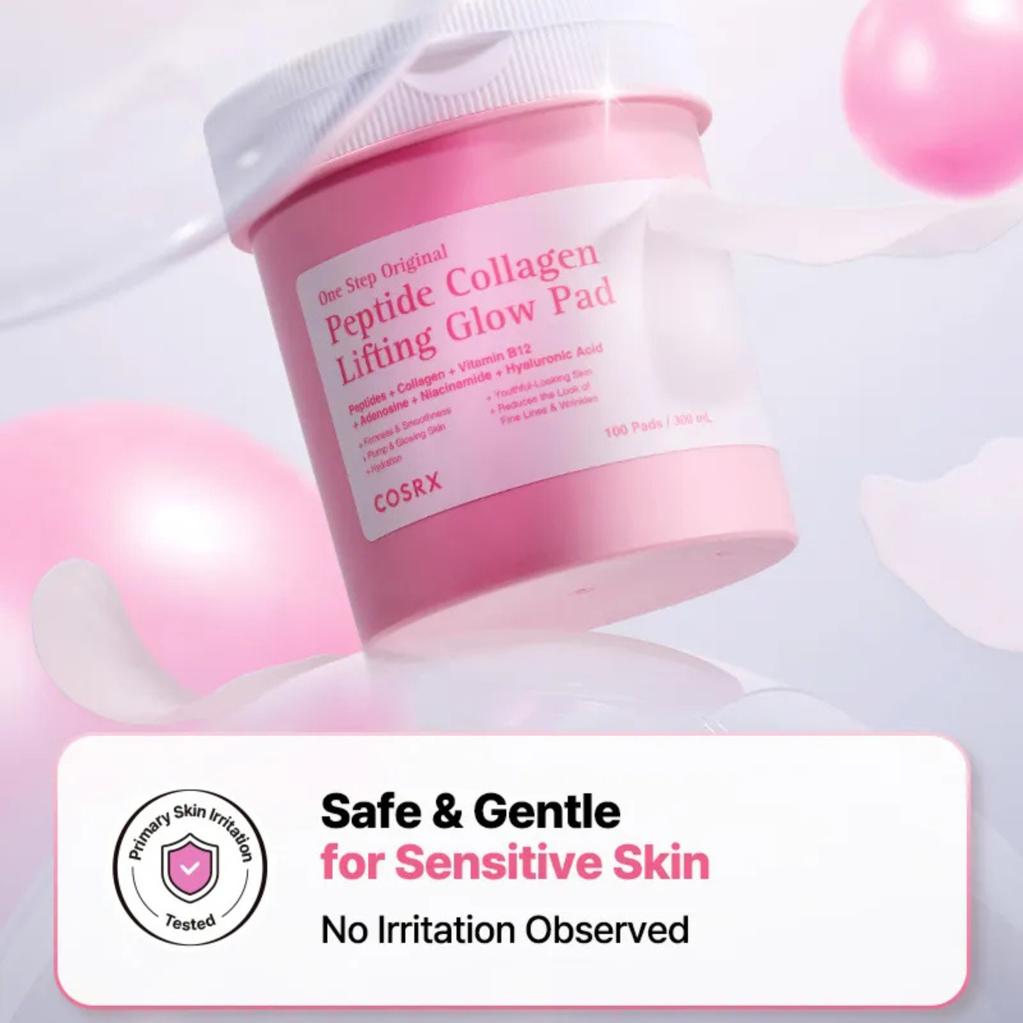 COSRX One Step Original Peptide Collagen Lifting Glow Pad